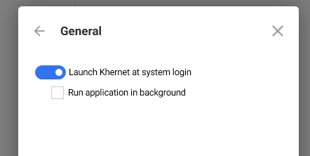 Toggle option to launch at startup